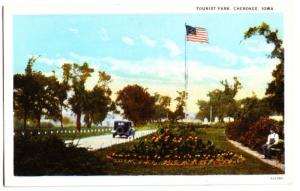 Old CHEROKEE Iowa Ia Postcard TOURIST PARK county