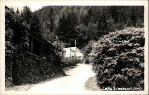 Port Angeles WA Lake Sutherland Camp Real Photo Postcard