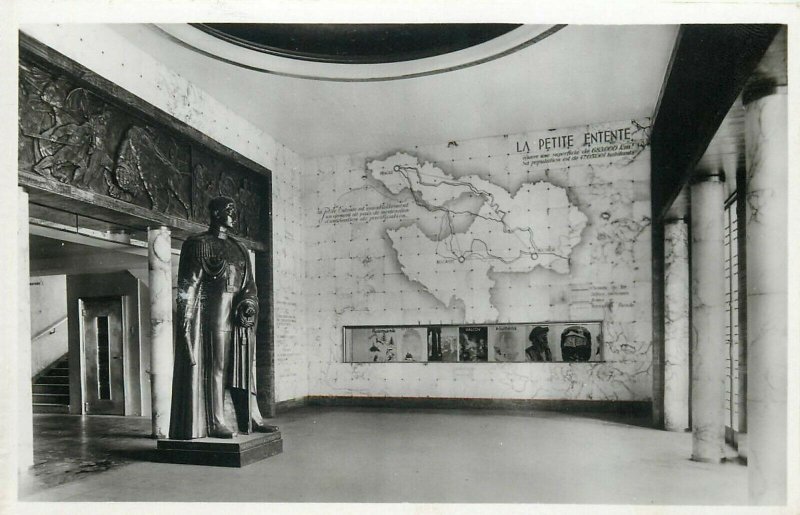 PARIS International Exhibition 1937 Romanian pavilion vestibule of honor map