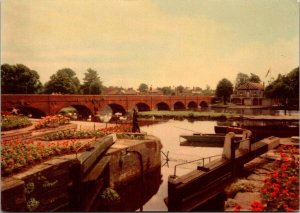 England Stratford-Upon-Avon Clopton Bridge and Lock Gates