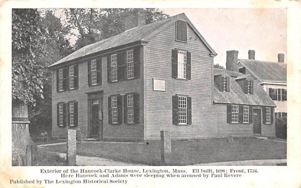 Exterior of the Hancock-Clakre House in Lexington, Massachusetts