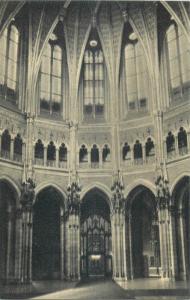 Lot 8 postcards Budapest Hungarian Parliament Building interior Hungary