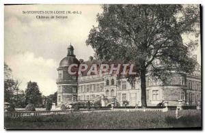 Old Postcard St Georges sur Loire Chateau de Serrant