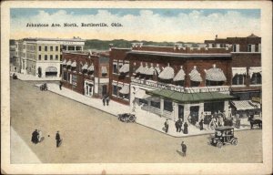 Bartlesville Oklahoma OK Johnston Ave North c1910 Vintage Postcard