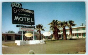 GILA BEND, Arizona AZ ~ Roadside EL CORONADO MOTEL ca 1960s   Postcard