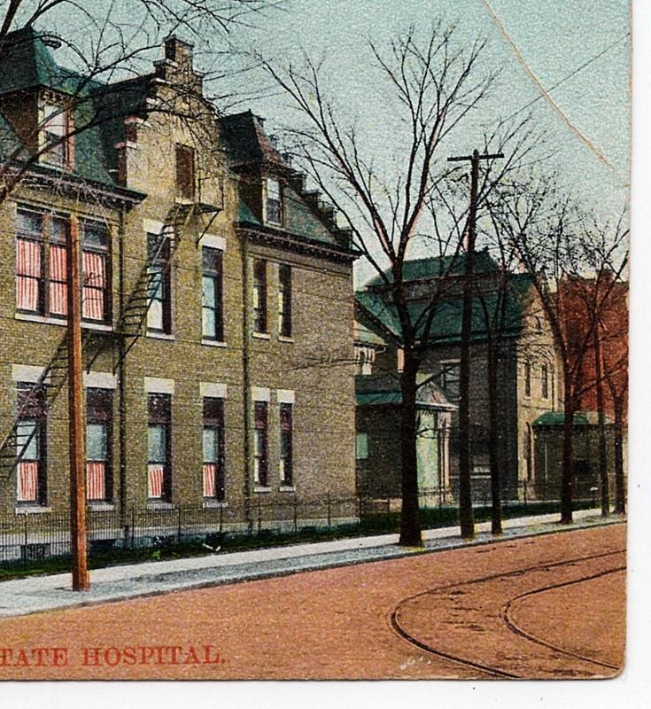 1910 Scranton PA The State Hospital Building Lackawanna County RARE DB Postcard