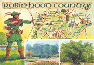 BR83472 robin hood country map sherwood forest  uk