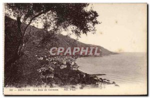 Old Postcard Menton Garavan Bay