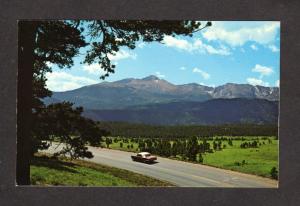 CO Trail Ridge Rd Rocky Mountain Mt National Park Colorado Postcard Long's Peak