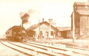 Canada - ON, Tottenham. Railway Station circa 1905. REPRODUCTION OF OLD PHOTO