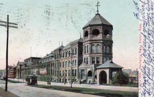 12729 Trolley Car at Mechanics Building, Boston, Massachusetts 1907