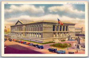 Chicago Illinois 1940s Postcard Art Institute