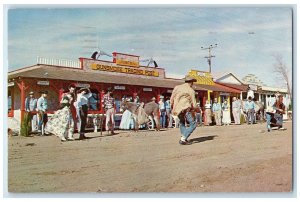 1959 Gunsmoke Trading Post Dodge City Kansas KS Posted A Typical Scene Postcard