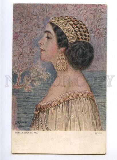 161343 Estera BELLE Art Nouveau by Wilhelm WACHTEL Vintage PC