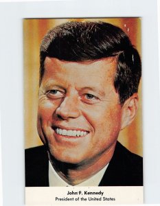 Postcard Portrait of US President John F. Kennedy