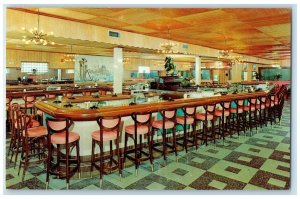 c1960 Meral's Bar Lounge Dams Ave. Bay Interior Margate City New Jersey Postcard