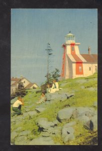 DIGBY NOVA SCOTIA CANADA POINT PRIM LIGHTHOUSE VINTAGE POSTCARD