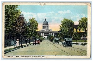 1922 Capitol Avenue Looking West Classic Cars Little Rock Arkansas AR Postcard