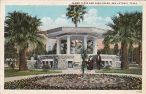 Texas San Antonio Alamo Plaza and Band Stand Curteich