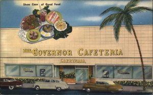 Miami Beach Florida FL Restaurant c1930s-40s Linen Postcard