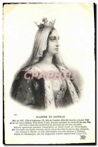 Old Postcard Blanche De Castille