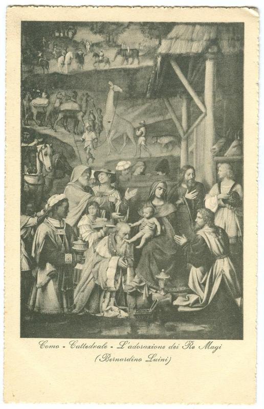 Como, Cattedrale, L'adorazione dei Re Magi, early 1900s unused Postcard