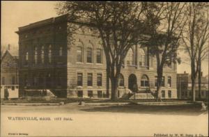 Waterville ME City Hall TUCK 2136 c1910 Postcard