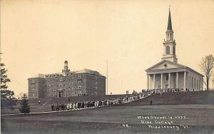Middlebury VT College Chapel is Over Gove Photo RRPC Real Photo Postcard