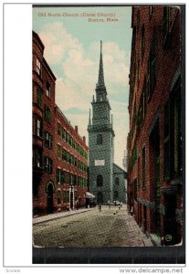 BOSTON, Massachusetts, 1900-1910's; Old North Church, Christ Church