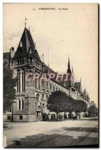 Carte Postale Ancienne Poste Strasbourg