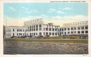 SHEAFFER PEN COMPANY FORT MADISON IOWA POSTCARD (c. 1920)