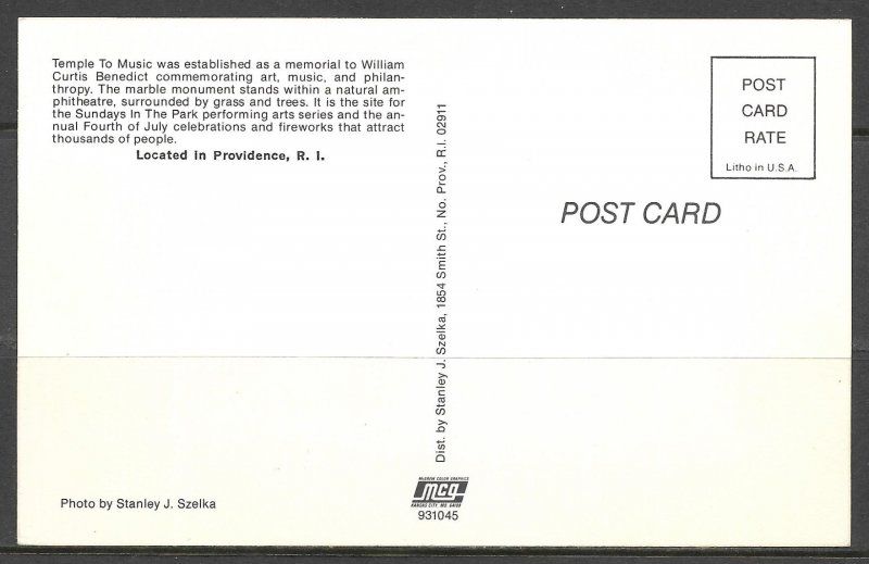 Rhode Island, Providence - Roger Williams Park - [RI-110]