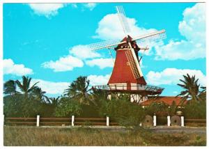 Aruba Oranjestad Olde Molen Windmill 1970s Postcard