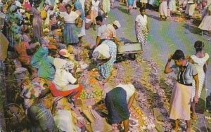 Jamaica Kingston Typical Market Scene