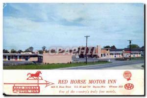 Postcard Old Red Horse Motor Inn One of the country truly fine motels