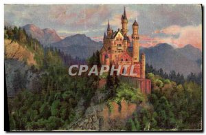 Old Postcard Neuschwasstein