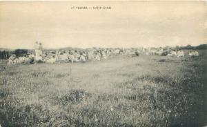 CAMP OHIO US MILITARY SOLDIERS AT VESPERS ARTVUE POSTCARD c1910s
