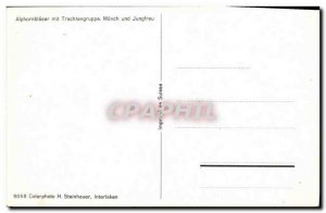 Old Postcard Folklore Alphpornblaser put Trachtengruppe