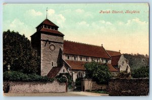 Shropshire England Postcard Parish Church Knighton c1910 Antique Unposted