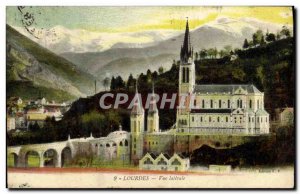 Old Postcard Lourdes Side View