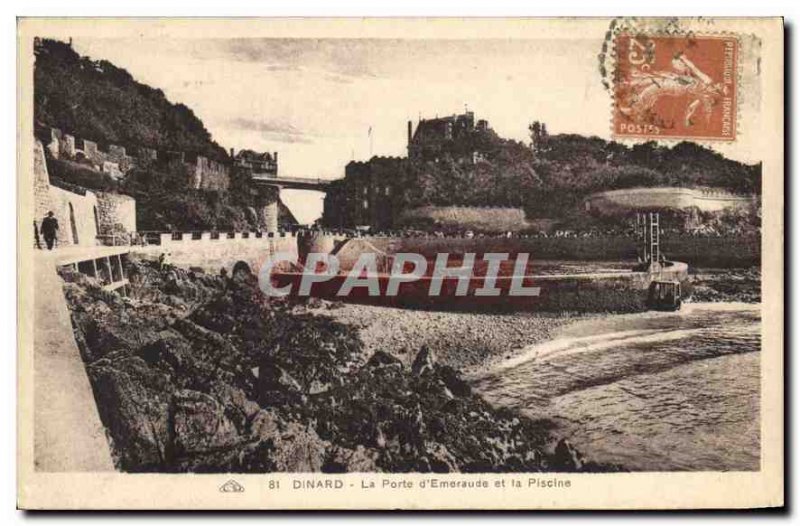 Old Postcard Dinard La Porte and Emerald Pool