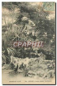 Old Postcard Maine et Loire Cholet public garden Source