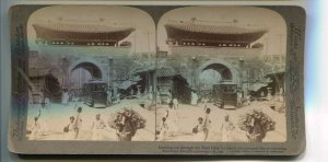 272081 KOREA Seoul American Electric TRAM 1904 y STEREO PHOTO 