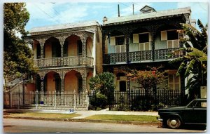M-61079 Lovely Antebellum homes typical residences of the Vieux Carre New Orl...