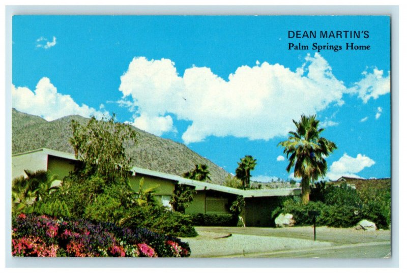 c1960s Dean Martin's Palm Springs Home Palm Springs CA Unposted Postcard 