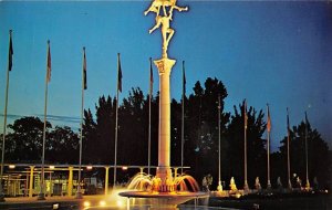 Night View of Mermaid Fountain and Adagio Trademark Weeki Wachee - Mermaids, ...