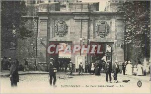 Postcard Old Saint Malo Porte Saint Vincent