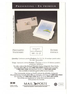 Canada Post 1991, Prestamped Stationery, Postal