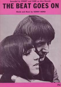 Sonny & Cher The Beat Goes On from Alco Record 45 Rare XL Piano Sheet Music