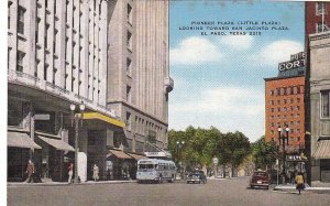 Postcard Pioneer Plaza El Paso Texas